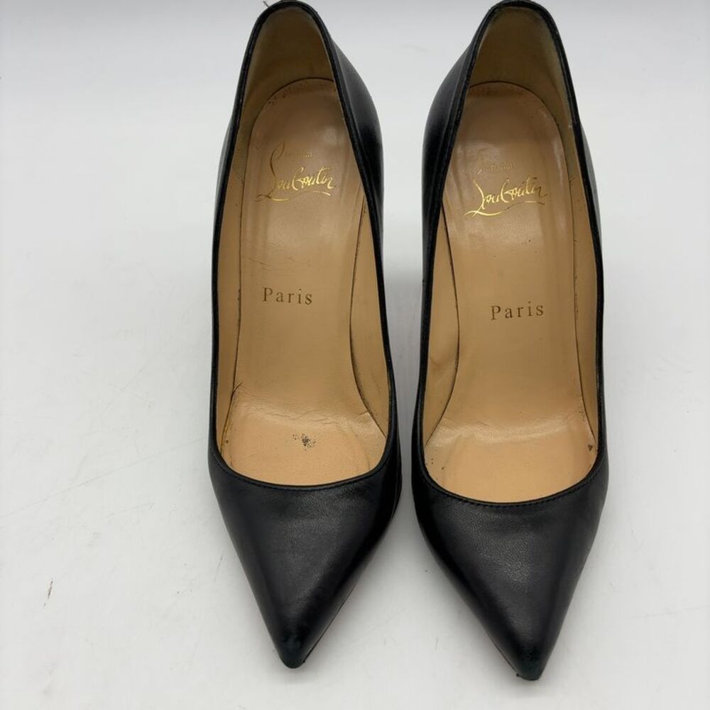 Christian Louboutin Black Leather Pigalle Pumps